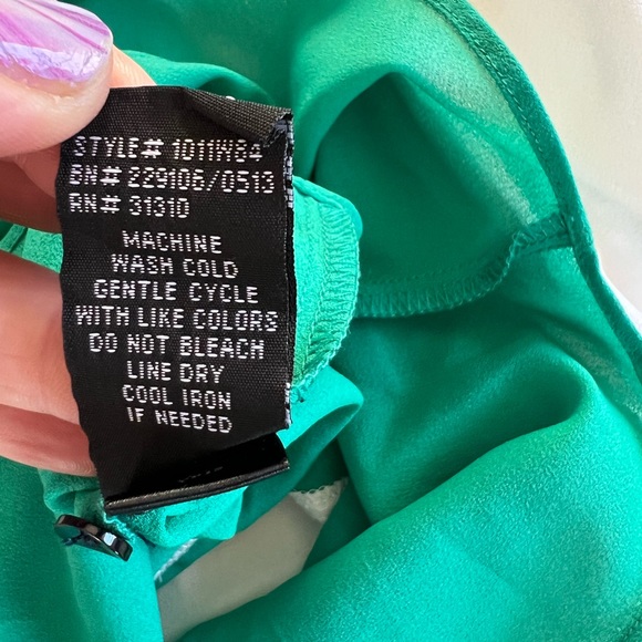 BCX - Light Weight Sheer - Partial Button-Down Blouse - Size Med Top. $40NWT - Picture 8 of 13